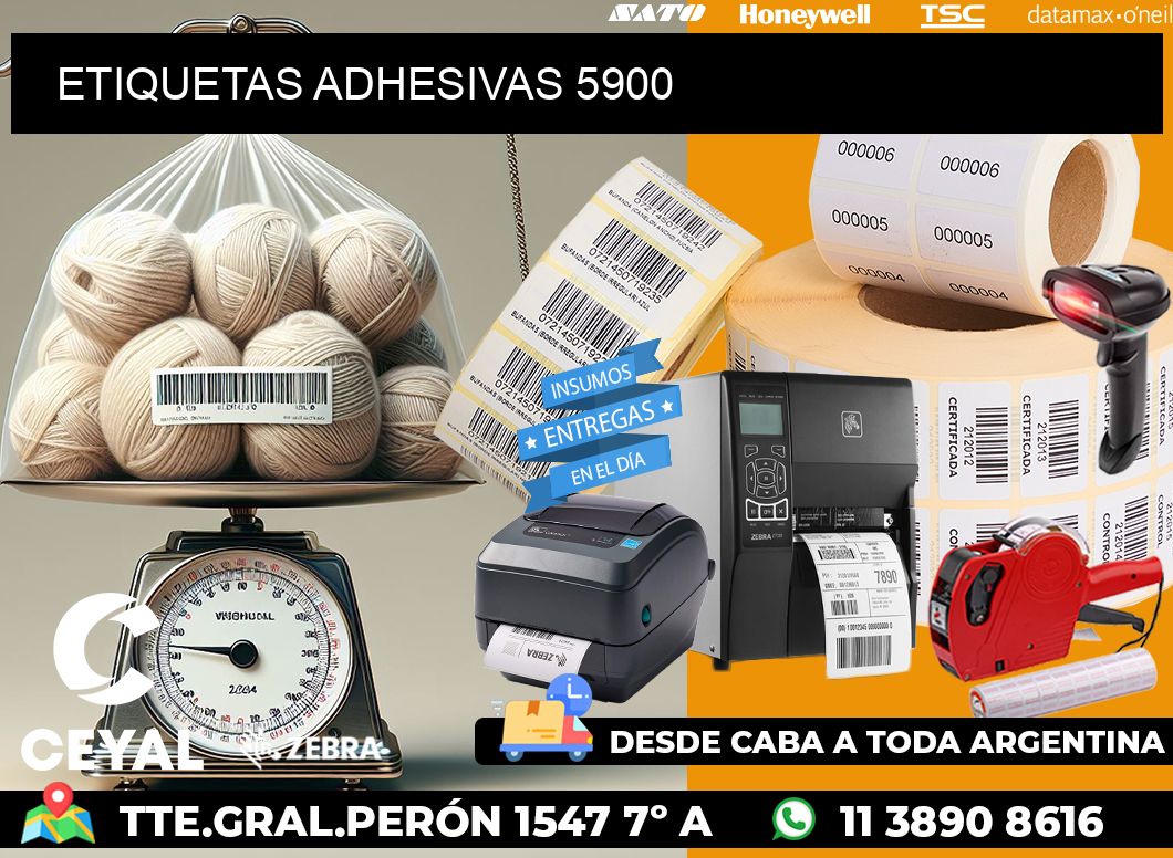 ETIQUETAS ADHESIVAS 5900