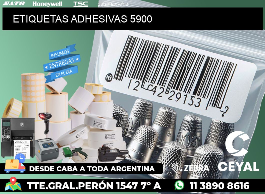 ETIQUETAS ADHESIVAS 5900