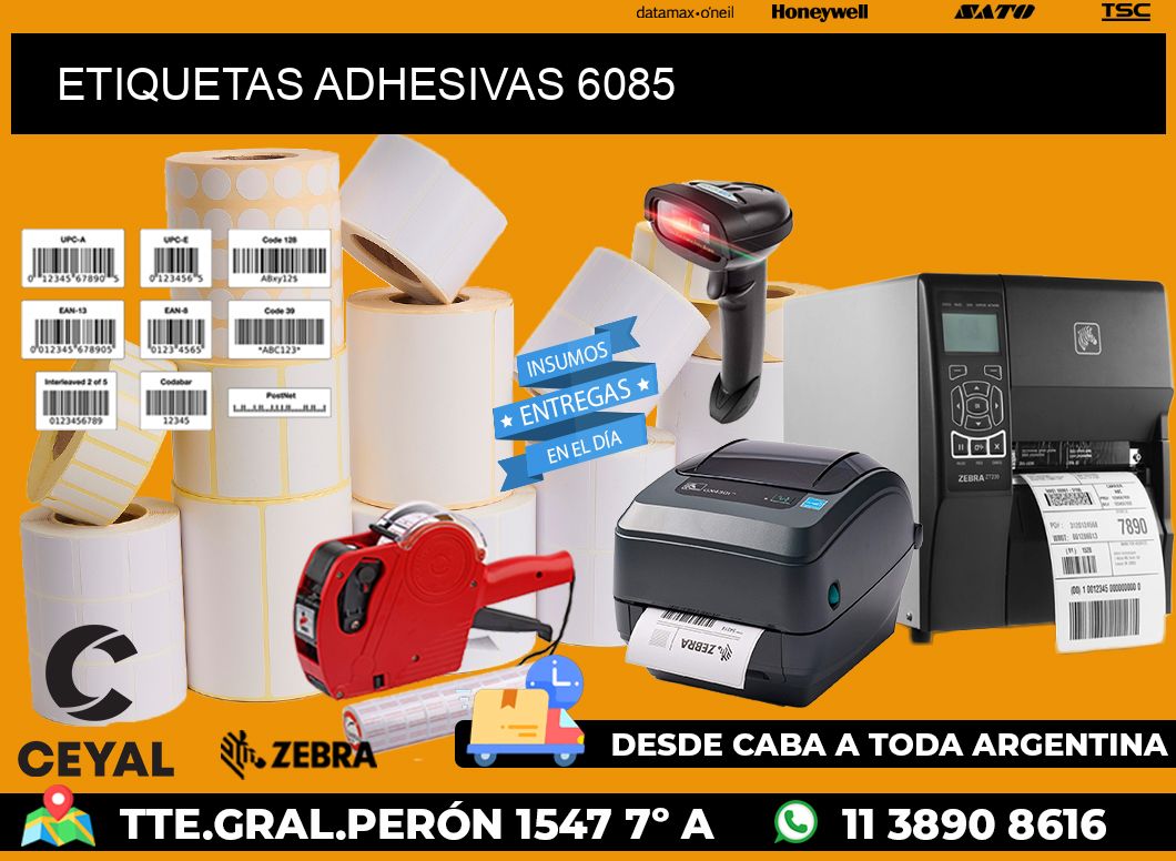 ETIQUETAS ADHESIVAS 6085