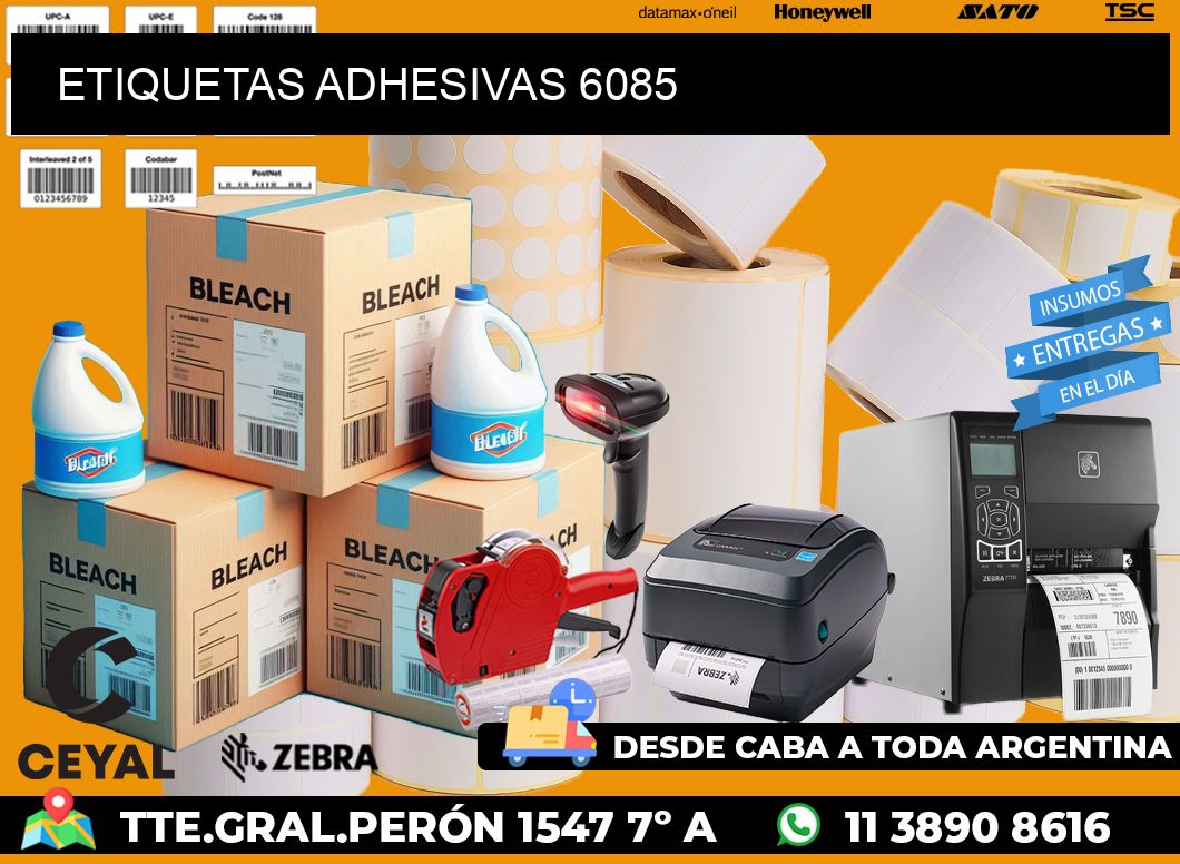 ETIQUETAS ADHESIVAS 6085