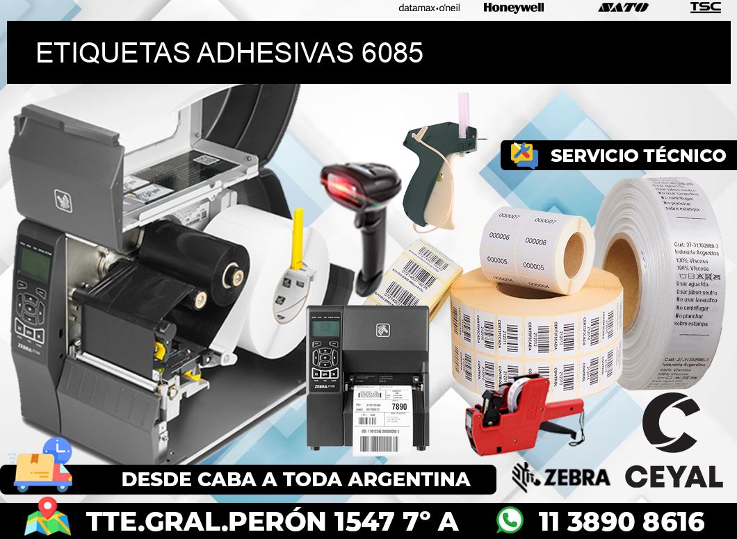 ETIQUETAS ADHESIVAS 6085