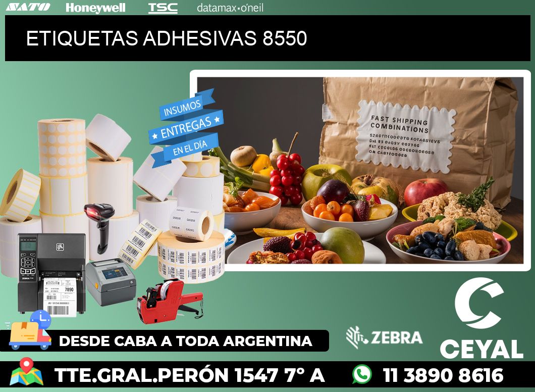 ETIQUETAS ADHESIVAS 8550