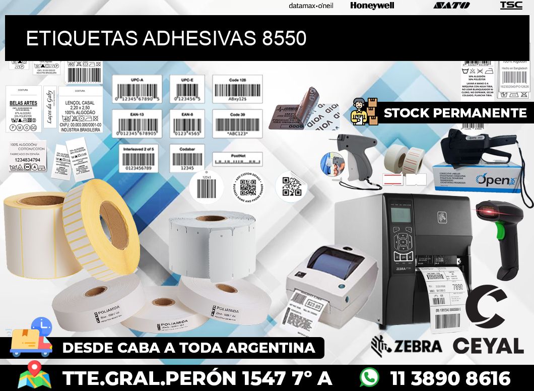 ETIQUETAS ADHESIVAS 8550