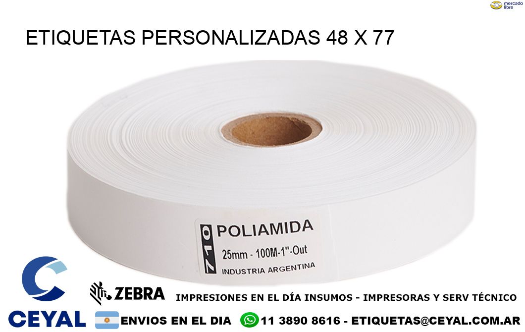 ETIQUETAS PERSONALIZADAS 48 x 77