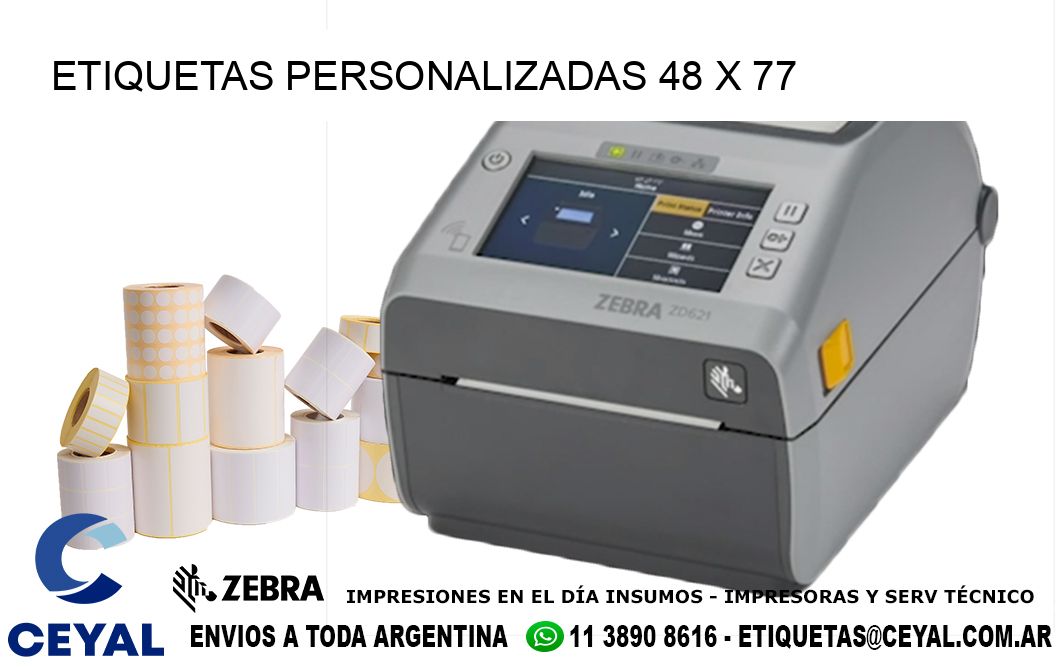 ETIQUETAS PERSONALIZADAS 48 x 77