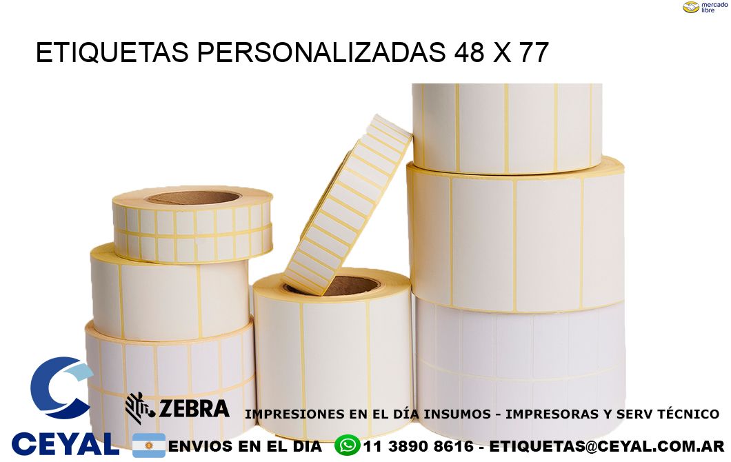 ETIQUETAS PERSONALIZADAS 48 x 77