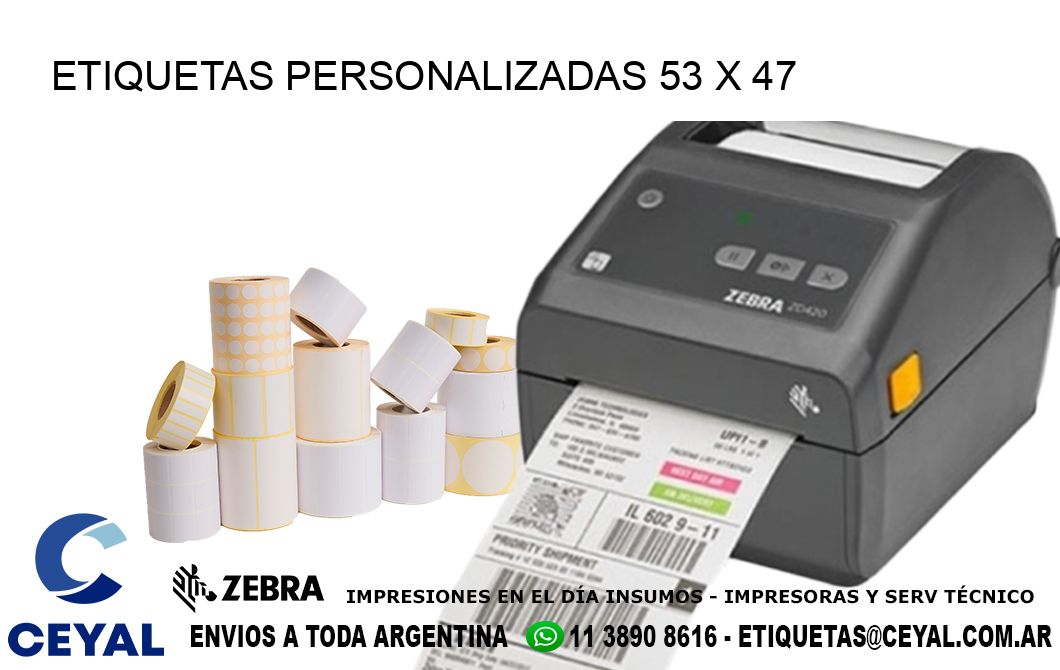 ETIQUETAS PERSONALIZADAS 53 x 47