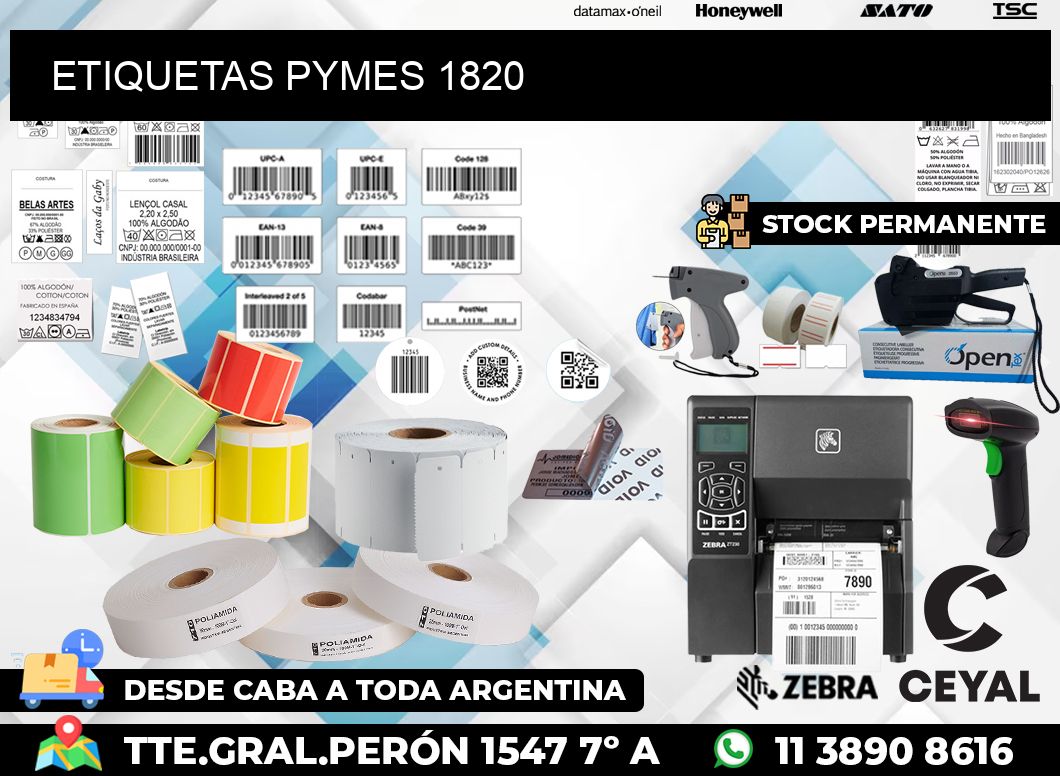 ETIQUETAS PYMES 1820