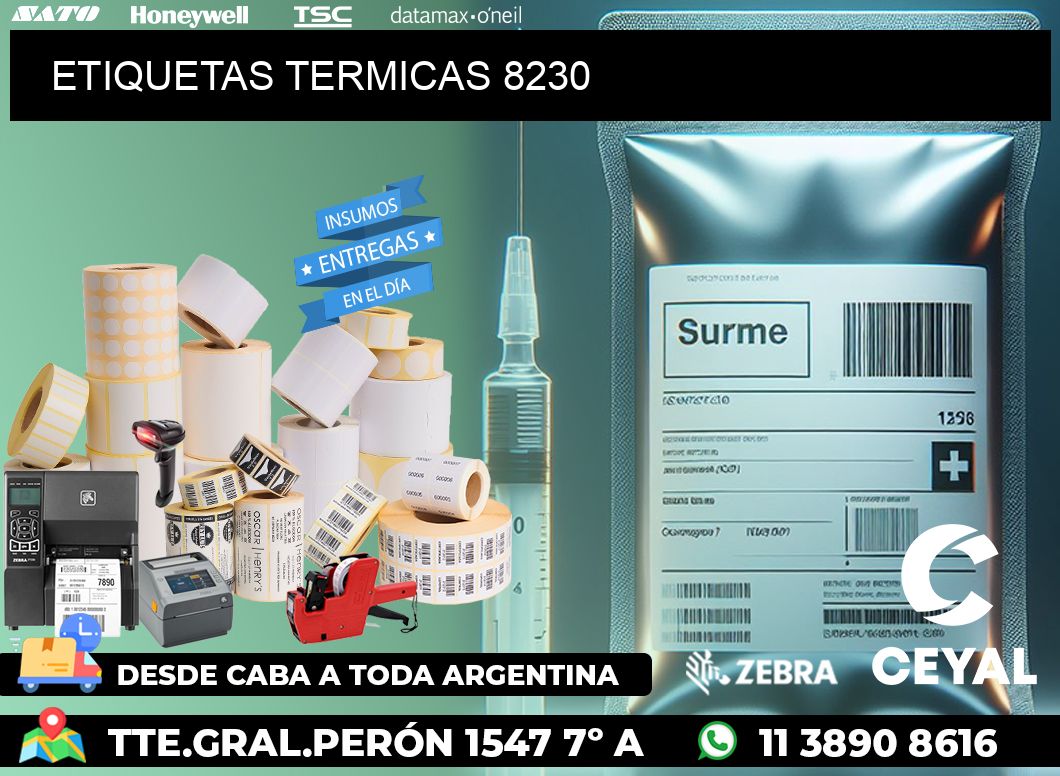 ETIQUETAS TERMICAS 8230