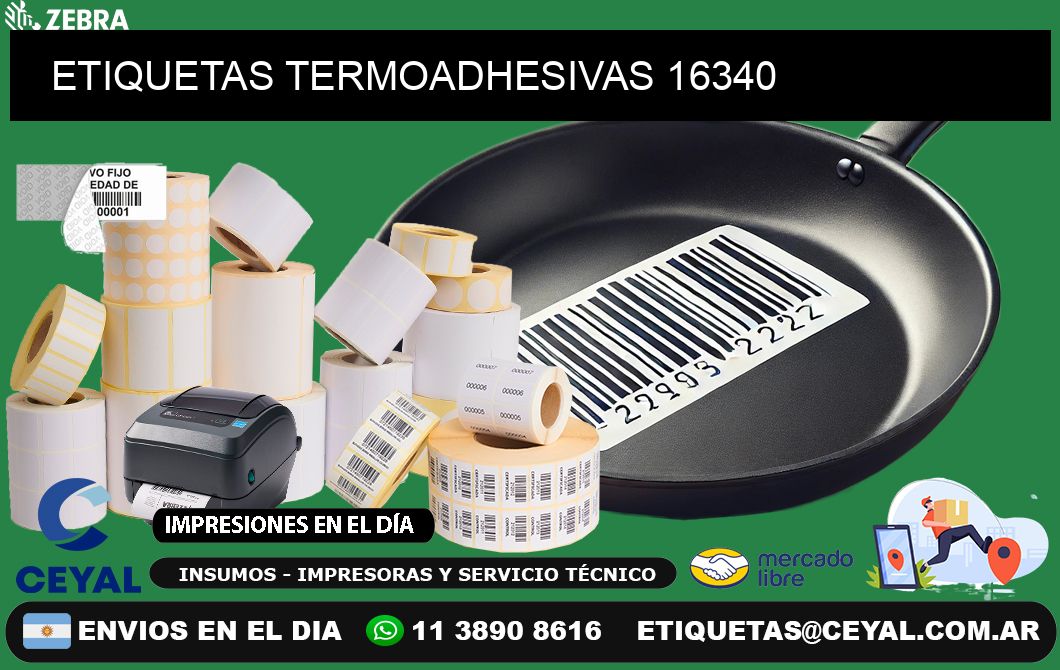 ETIQUETAS TERMOADHESIVAS 16340