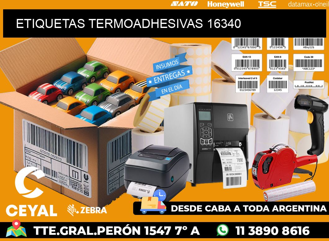 ETIQUETAS TERMOADHESIVAS 16340