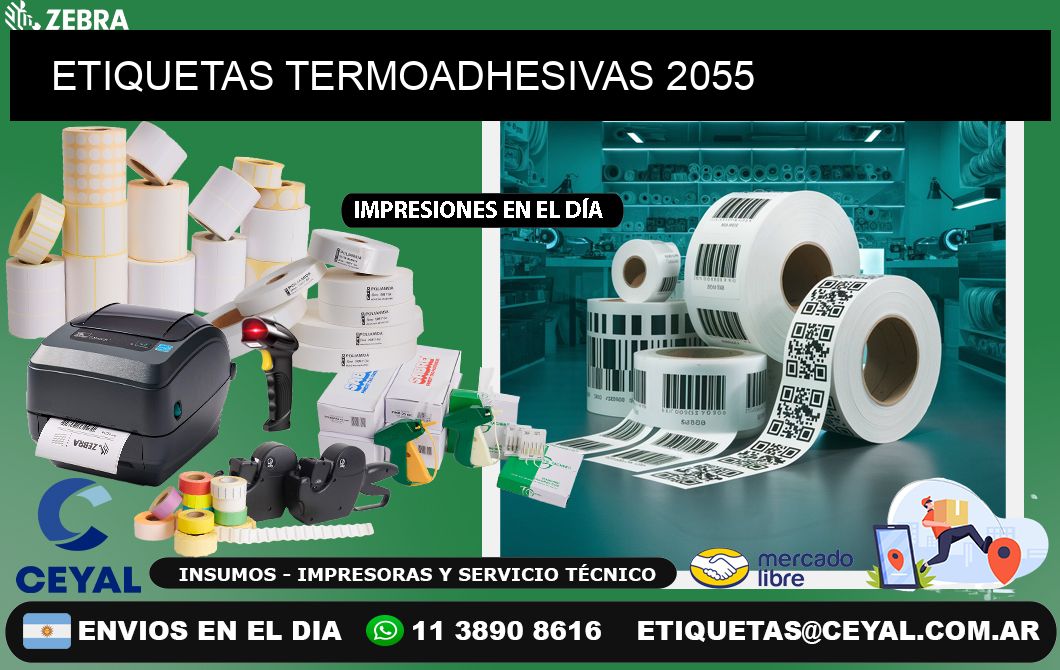 ETIQUETAS TERMOADHESIVAS 2055