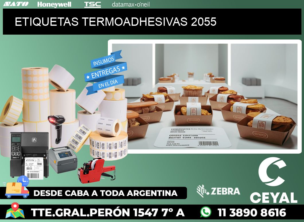 ETIQUETAS TERMOADHESIVAS 2055