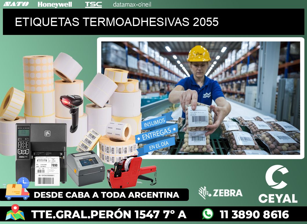 ETIQUETAS TERMOADHESIVAS 2055