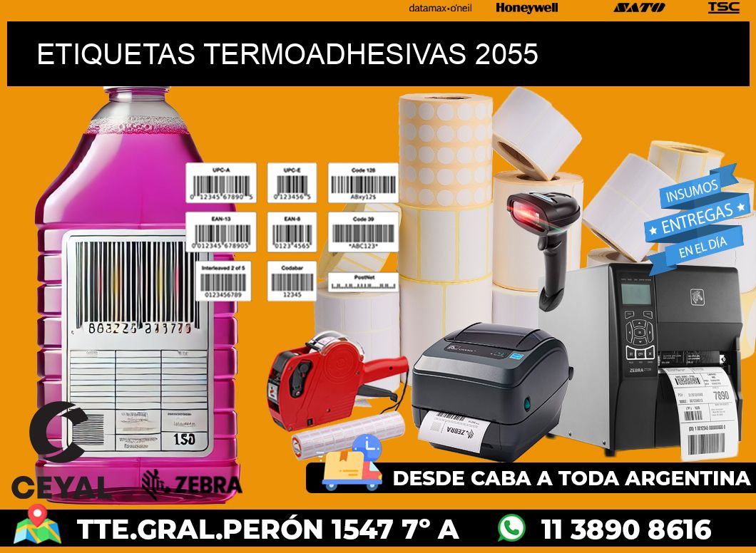 ETIQUETAS TERMOADHESIVAS 2055