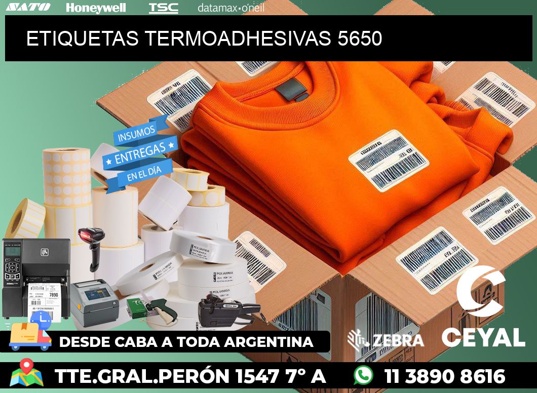 ETIQUETAS TERMOADHESIVAS 5650