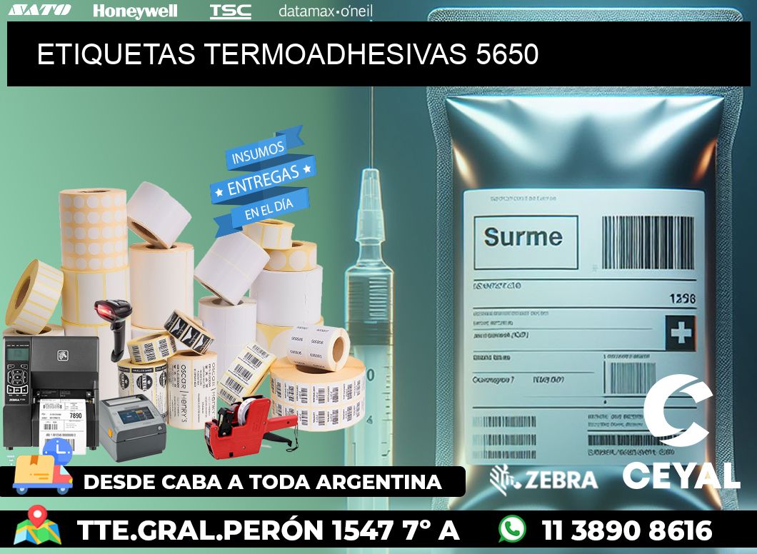 ETIQUETAS TERMOADHESIVAS 5650