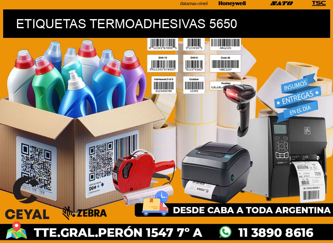 ETIQUETAS TERMOADHESIVAS 5650