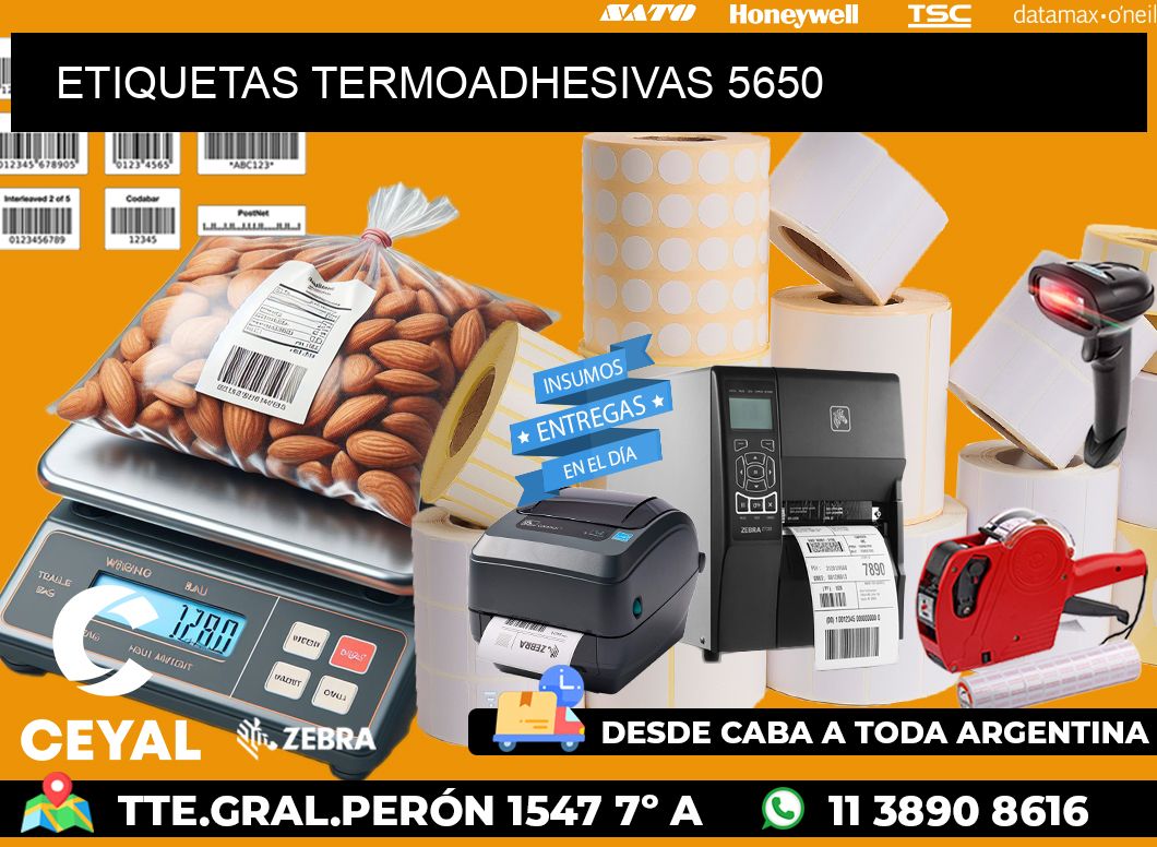 ETIQUETAS TERMOADHESIVAS 5650