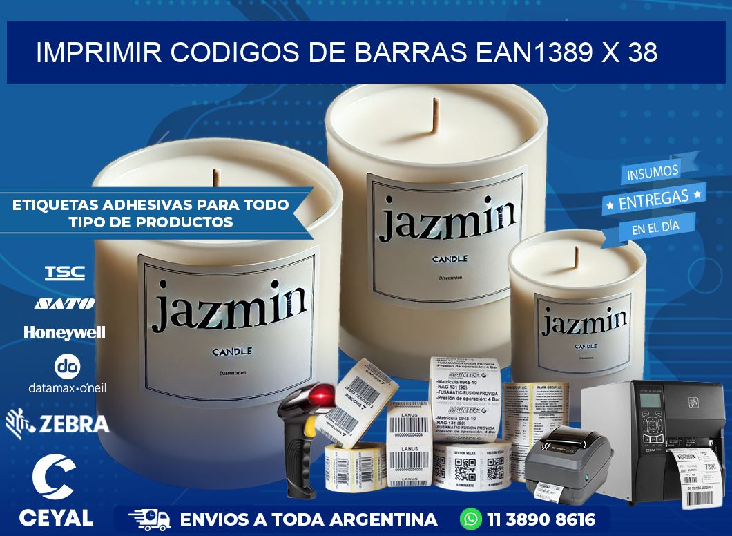 IMPRIMIR CODIGOS DE BARRAS EAN1389 x 38