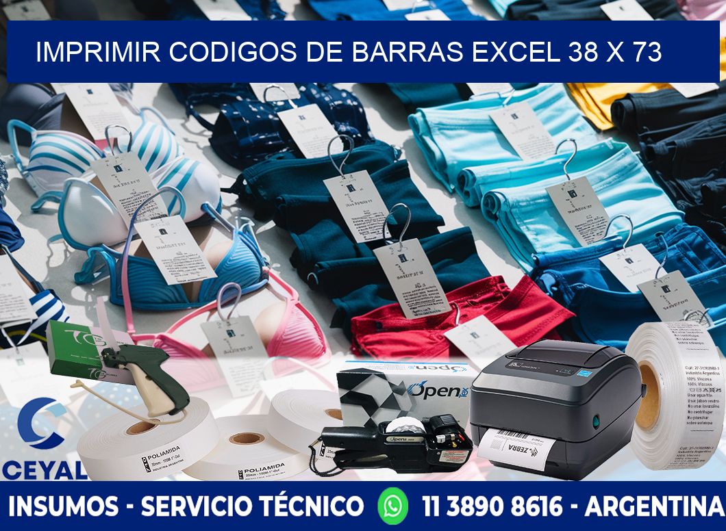 IMPRIMIR CODIGOS DE BARRAS EXCEL 38 x 73