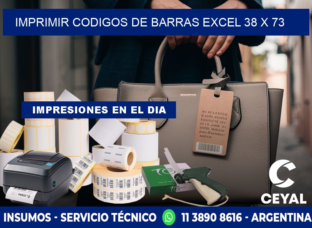 IMPRIMIR CODIGOS DE BARRAS EXCEL 38 x 73