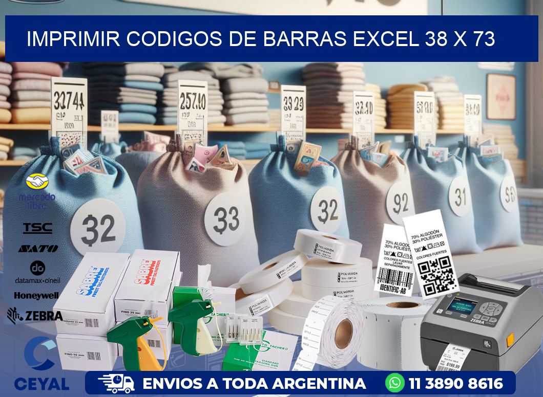 IMPRIMIR CODIGOS DE BARRAS EXCEL 38 x 73