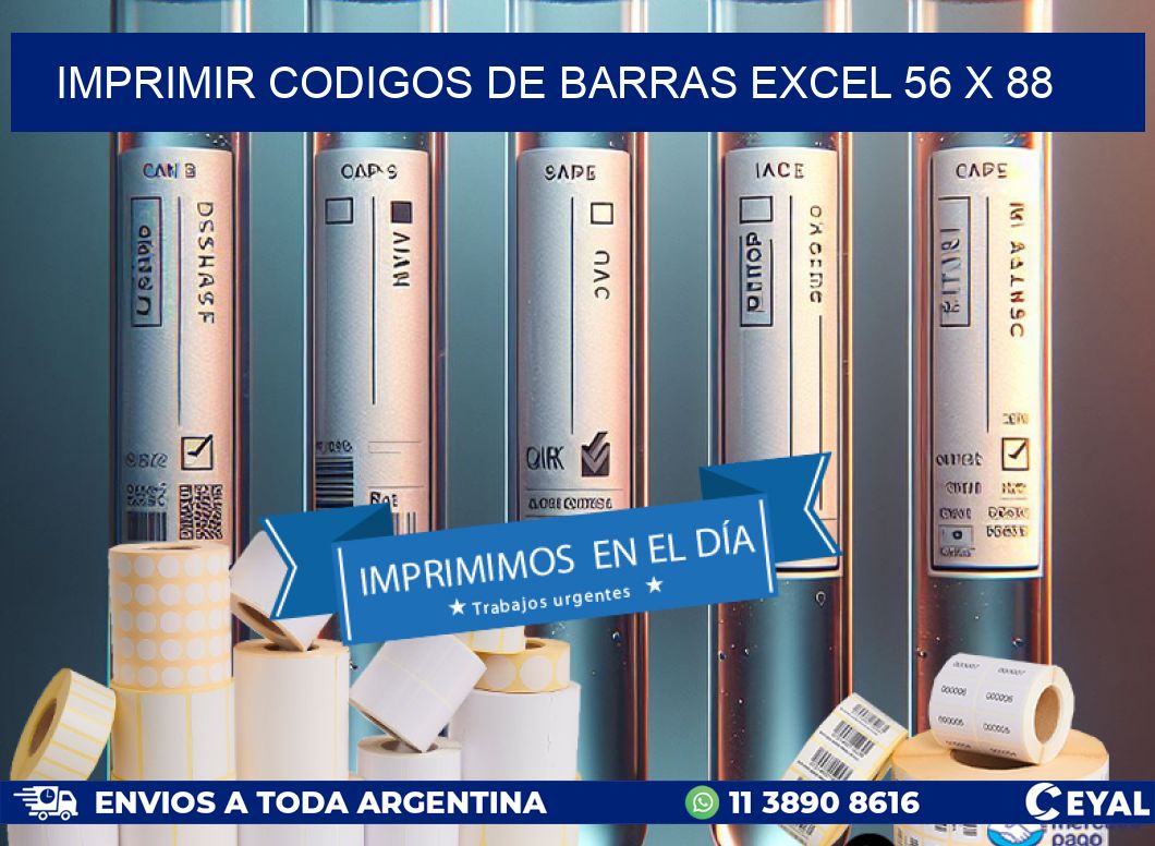 IMPRIMIR CODIGOS DE BARRAS EXCEL 56 x 88