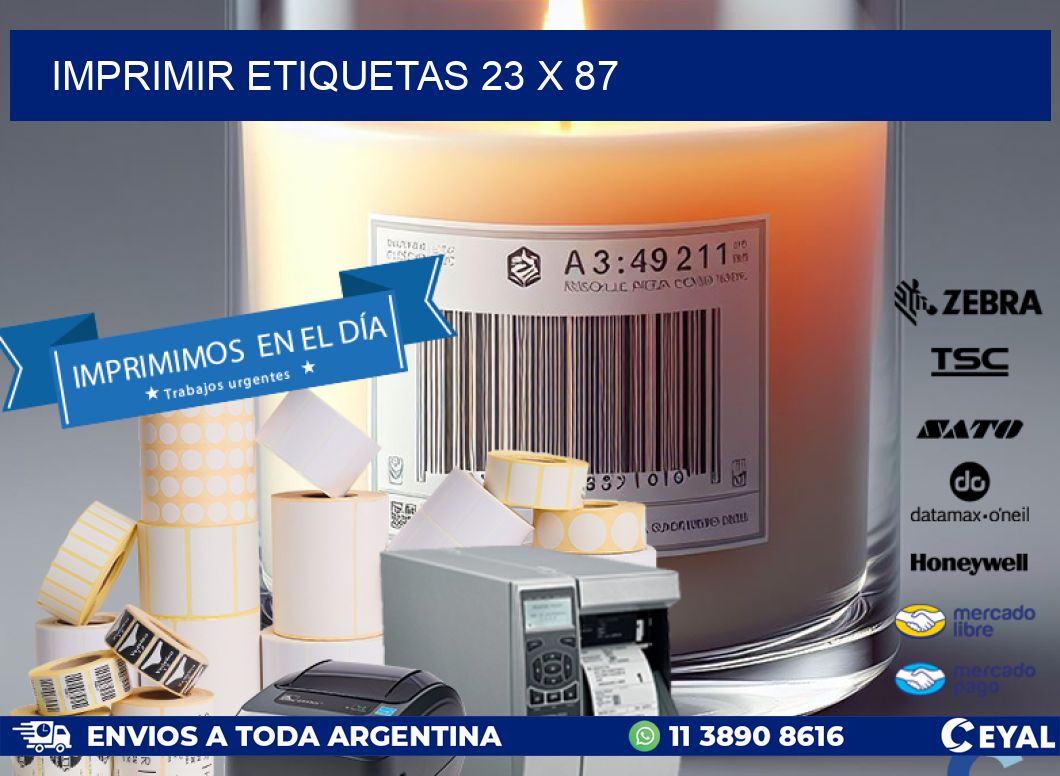 IMPRIMIR ETIQUETAS 23 x 87