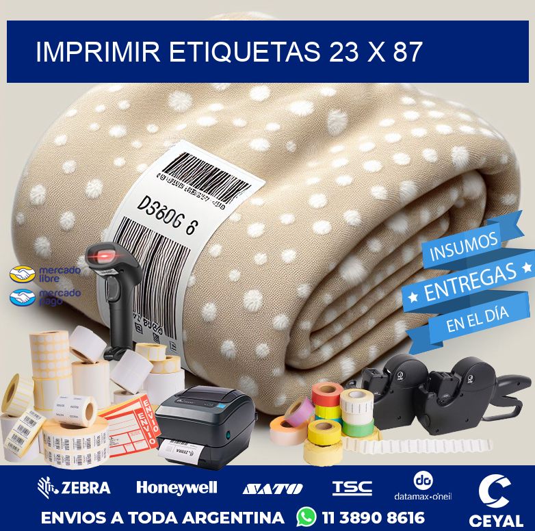 IMPRIMIR ETIQUETAS 23 x 87