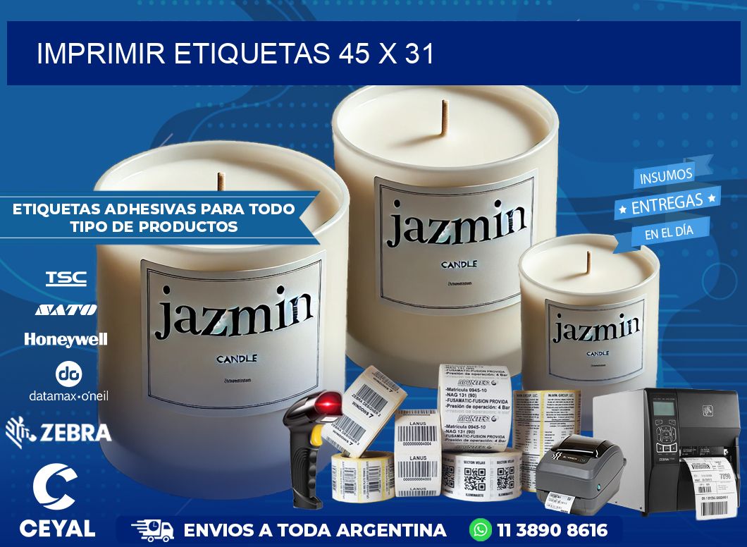 IMPRIMIR ETIQUETAS 45 x 31