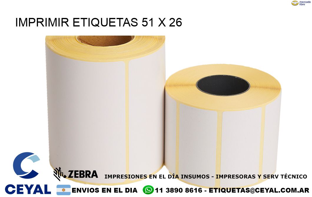 IMPRIMIR ETIQUETAS 51 x 26