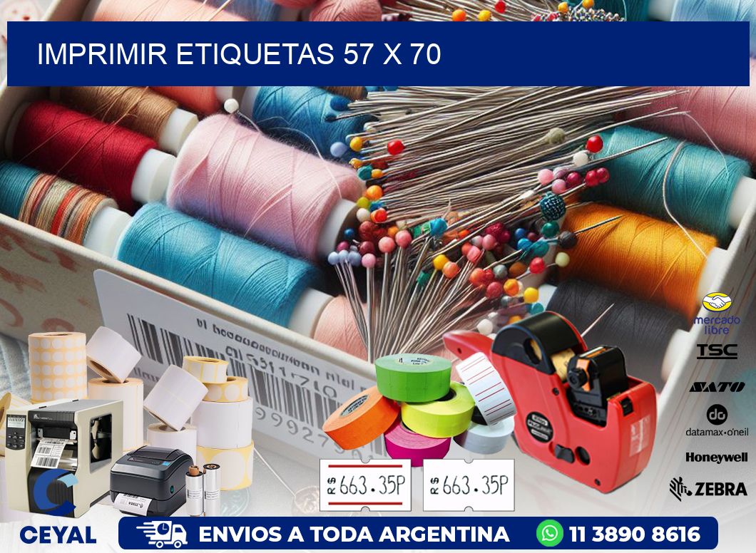 IMPRIMIR ETIQUETAS 57 x 70