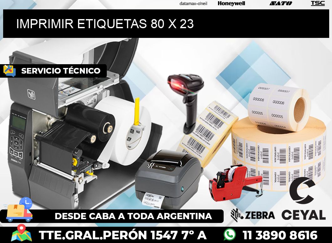 IMPRIMIR ETIQUETAS 80 x 23