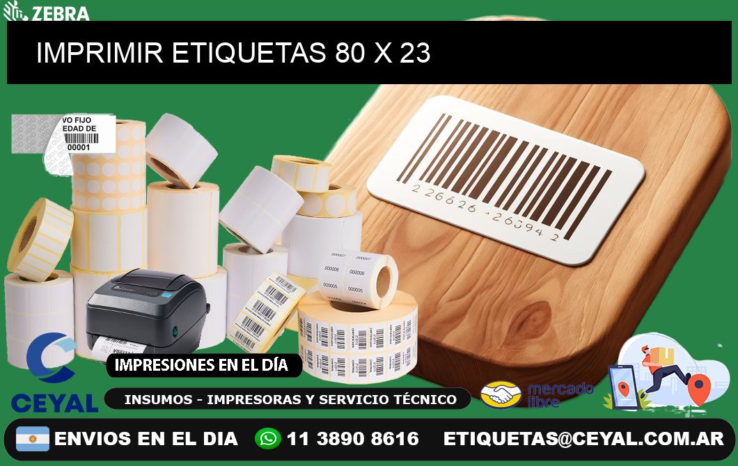 IMPRIMIR ETIQUETAS 80 x 23