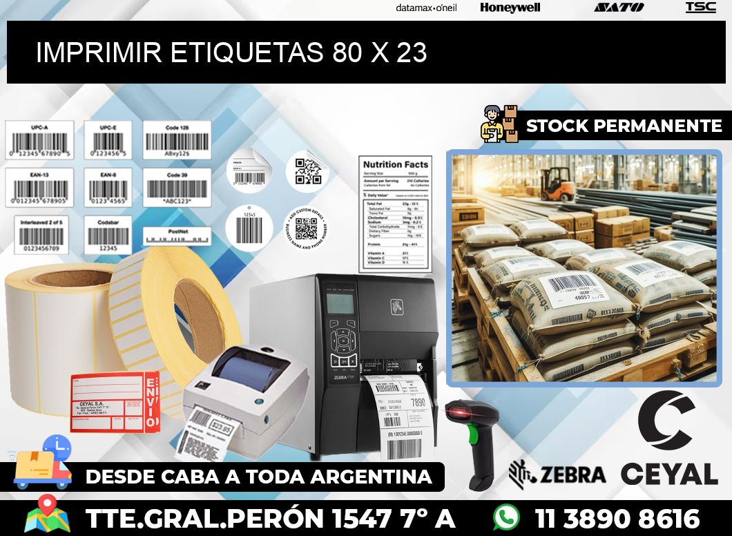 IMPRIMIR ETIQUETAS 80 x 23