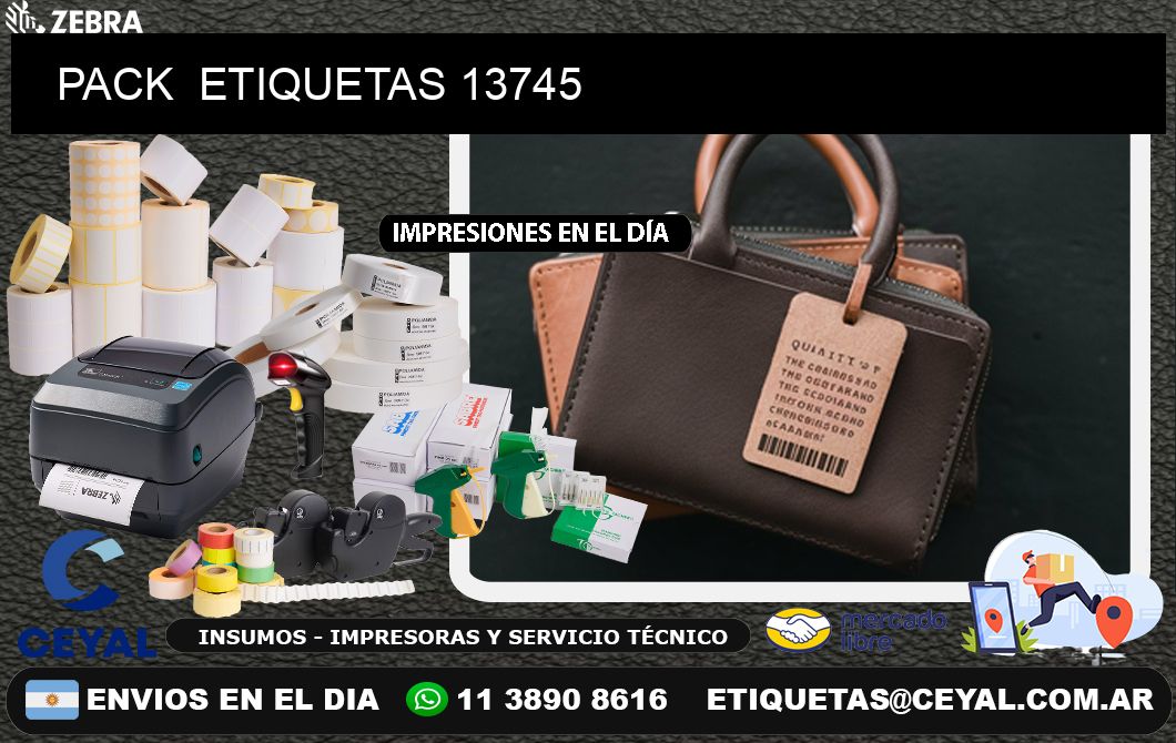 PACK  ETIQUETAS 13745