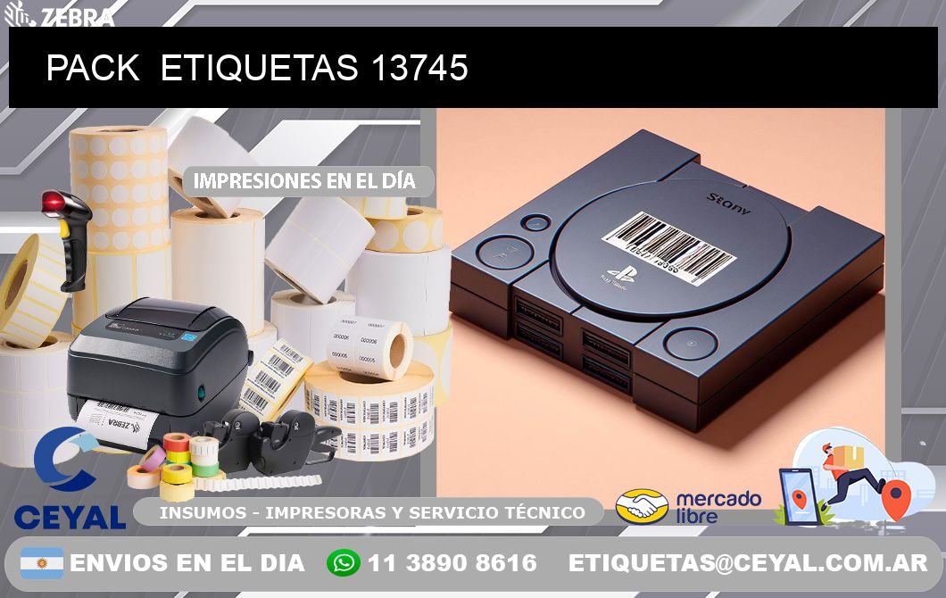 PACK  ETIQUETAS 13745