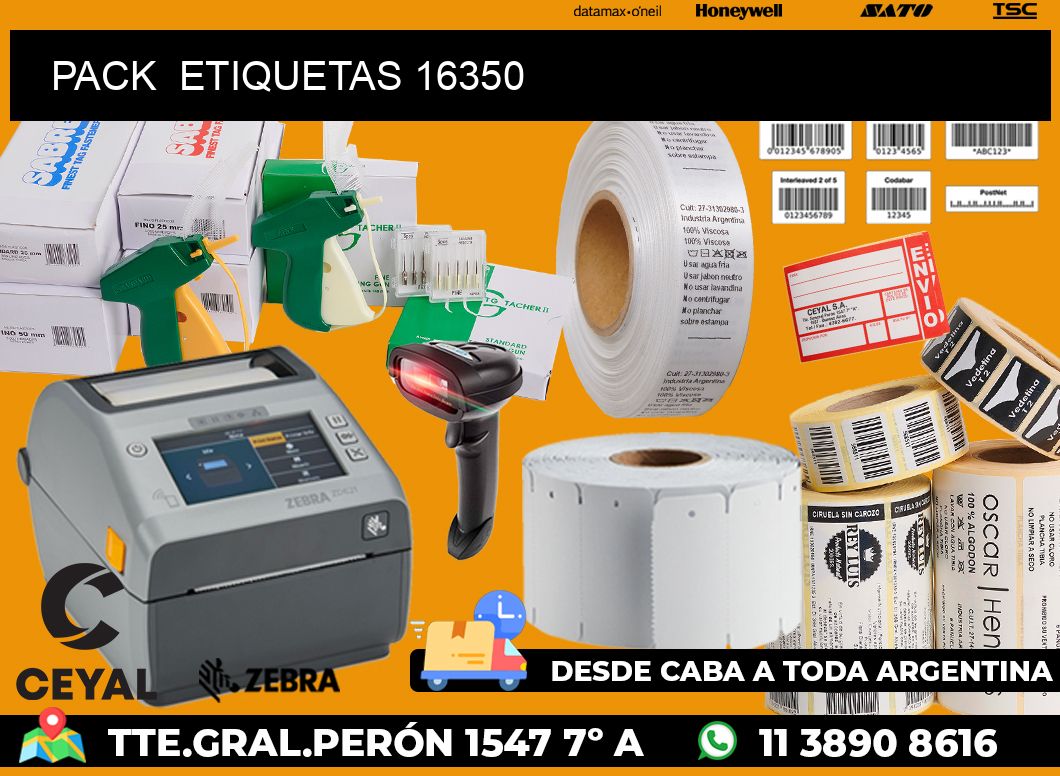 PACK  ETIQUETAS 16350