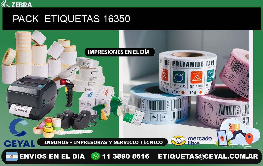 PACK  ETIQUETAS 16350