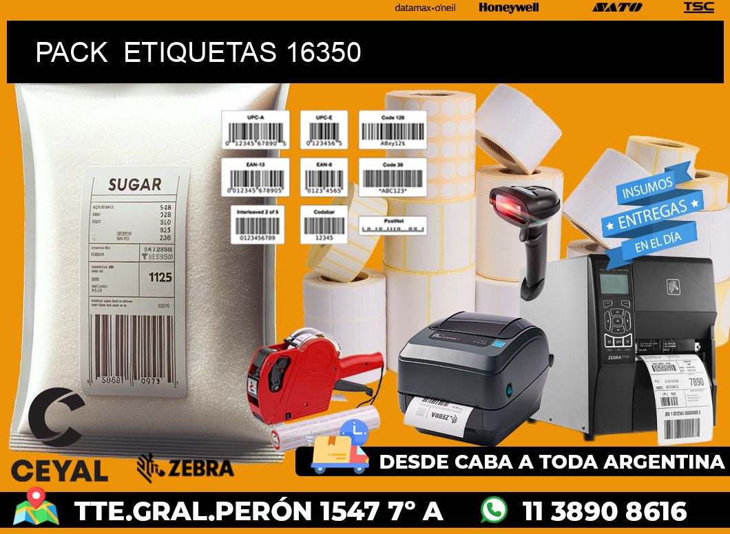 PACK  ETIQUETAS 16350