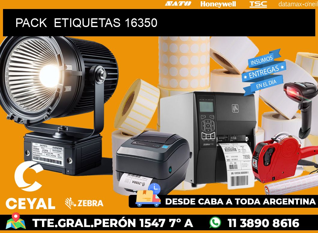 PACK  ETIQUETAS 16350