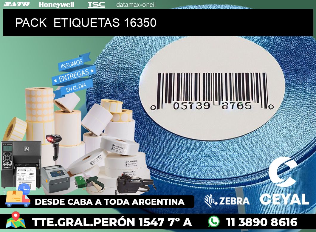 PACK  ETIQUETAS 16350