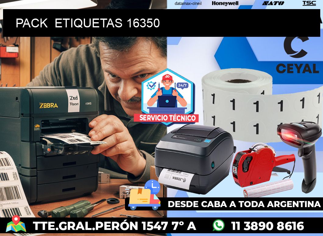 PACK  ETIQUETAS 16350