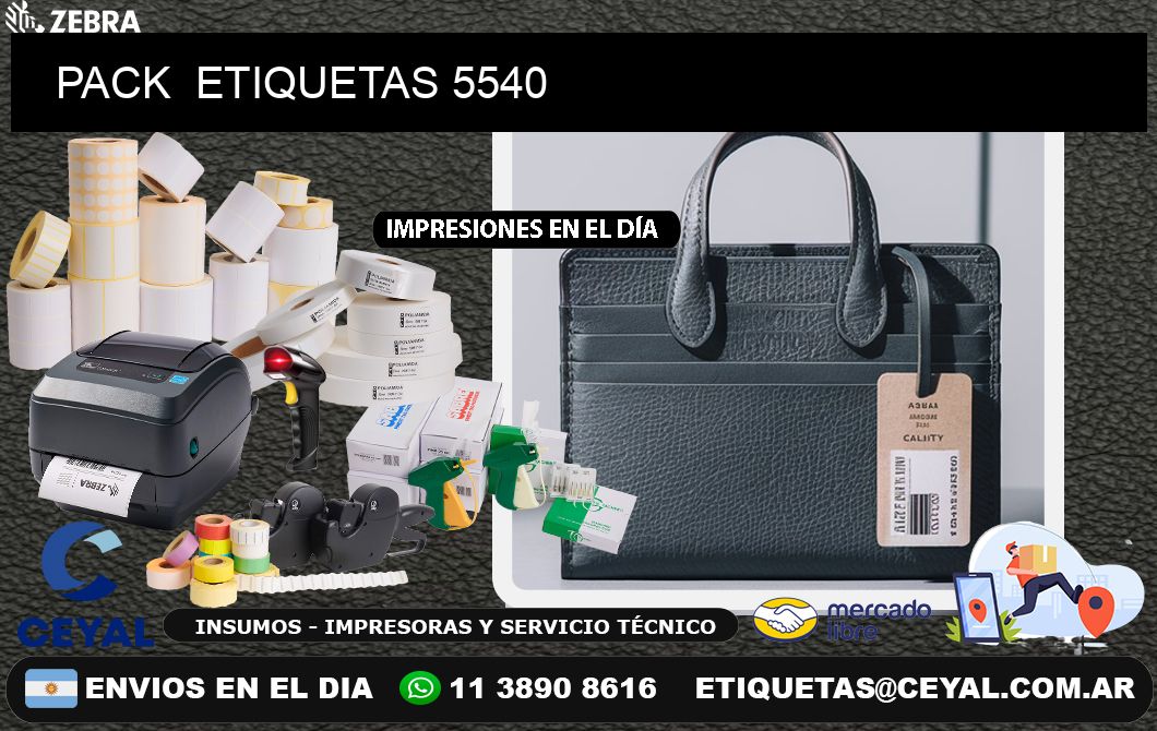 PACK  ETIQUETAS 5540