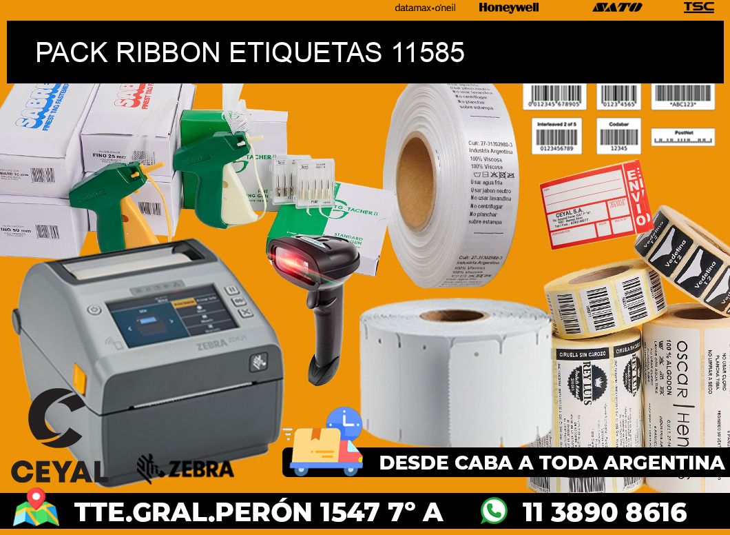 PACK RIBBON ETIQUETAS 11585