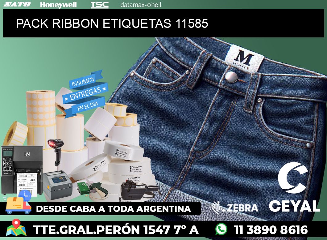 PACK RIBBON ETIQUETAS 11585