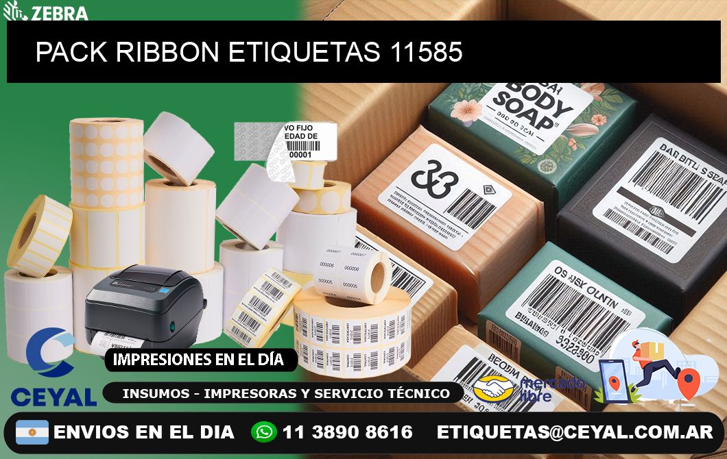 PACK RIBBON ETIQUETAS 11585