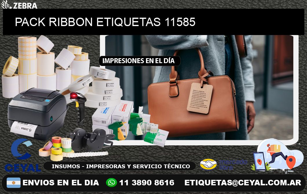 PACK RIBBON ETIQUETAS 11585