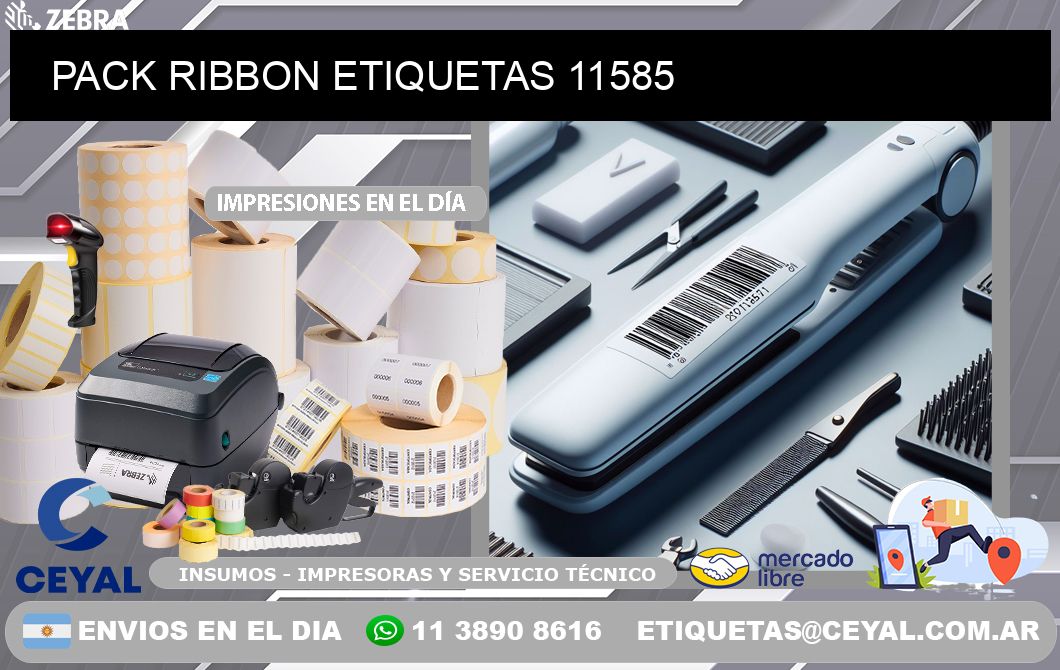 PACK RIBBON ETIQUETAS 11585